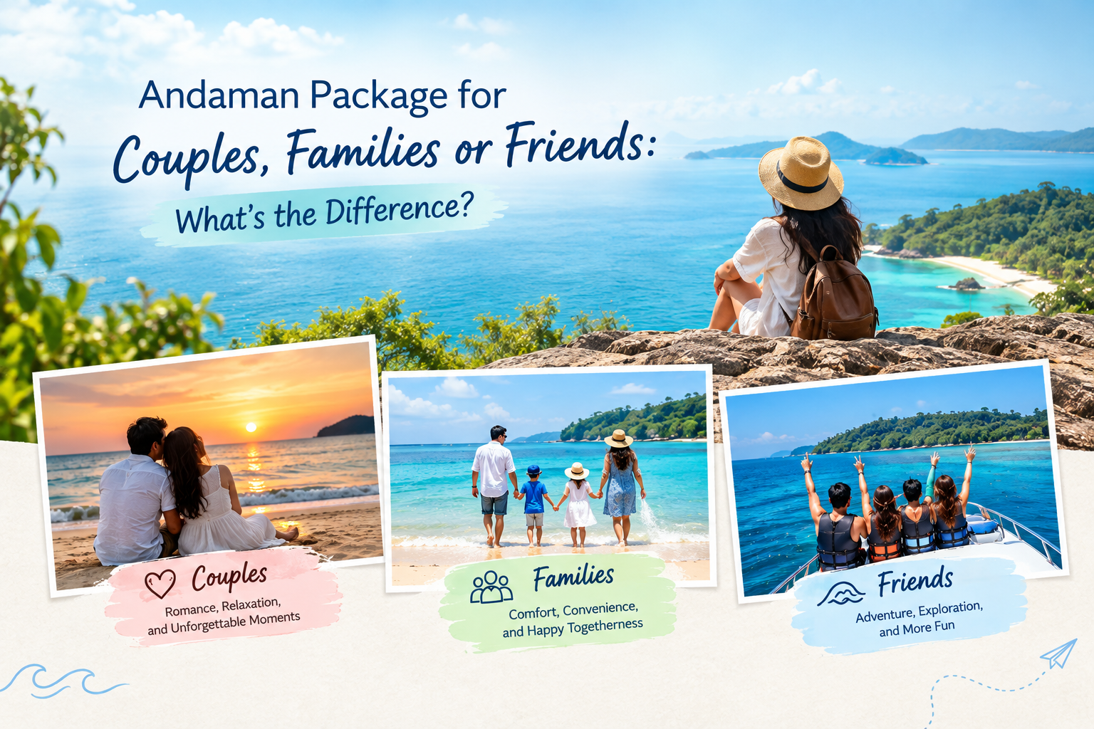 Andaman Tour Package for Couples, Families or Friends: What’s the Difference?